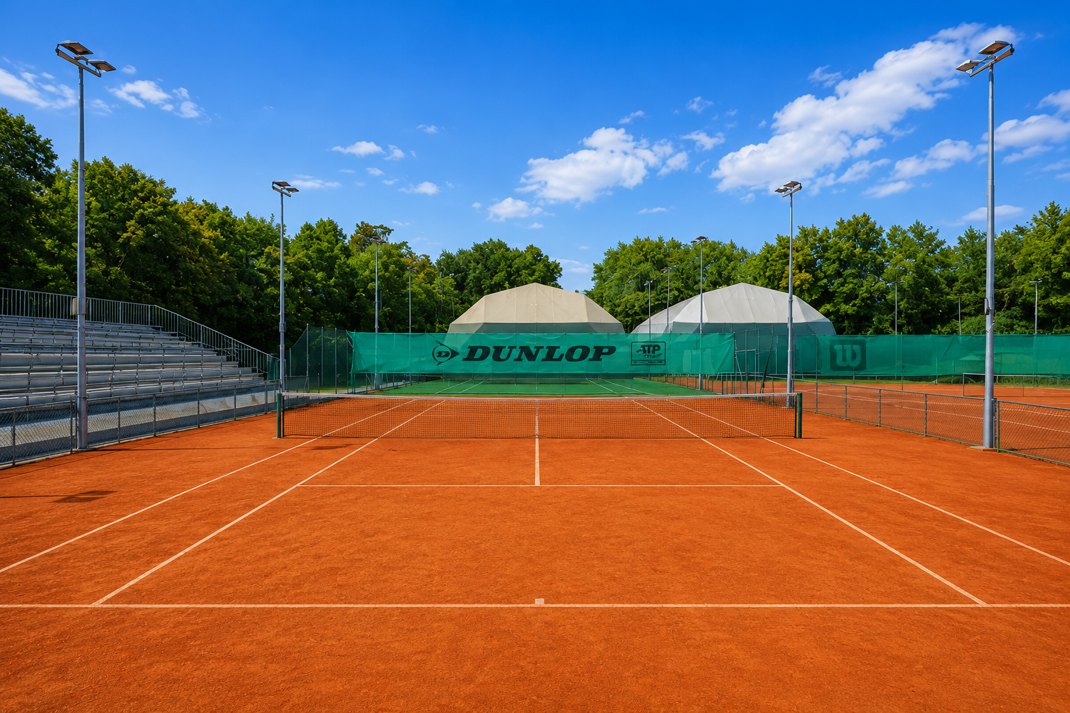 Campo da tennis in terra rossa del Tennis Club Mira